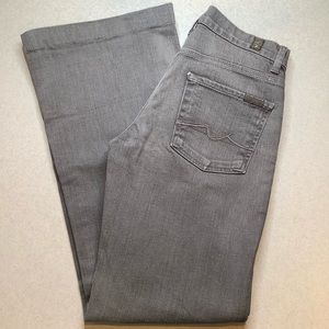 7 For All Mankind Jeans 27X30.5 Ginger Flare Gray!